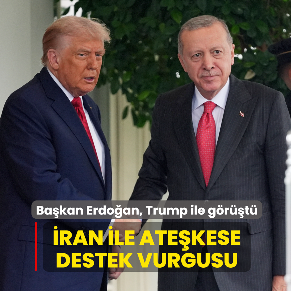 Ba�kan Erdo�an, Trump ile g�r��t�... Ate�kes, Suriye ve NATO masaya yat�r�ld�