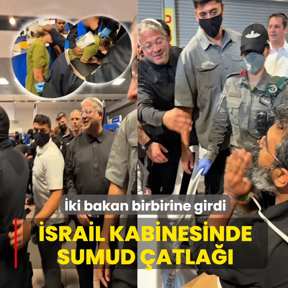 �srail kabinesinde Sumud Filosu �atla��! �ki bakan sosyal medyada birbirine girdi