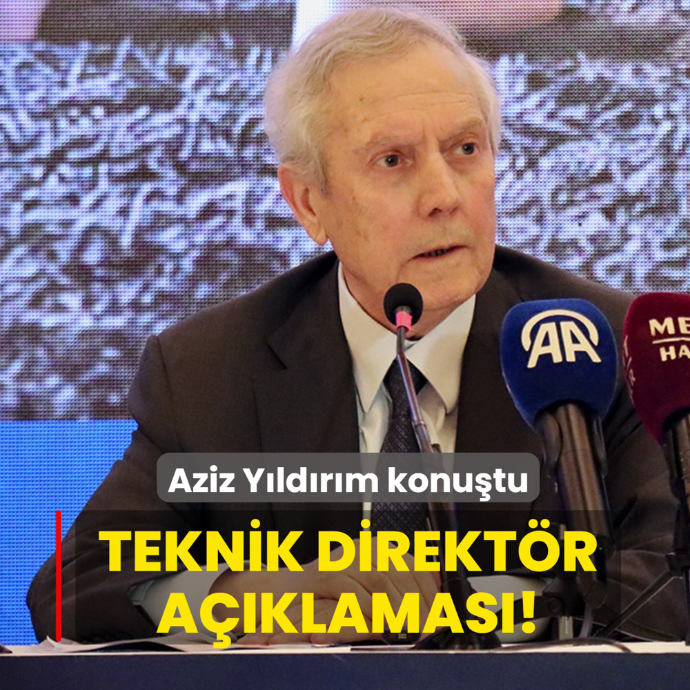 Teknik direkt�r a��klamas�! Aziz Y�ld�r�m konu�tu