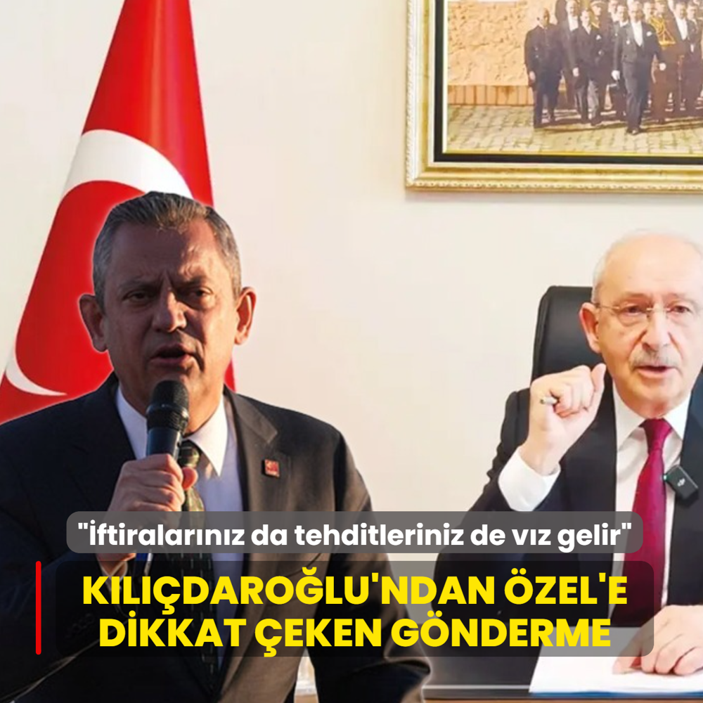 CHP, haram�n s���na�� olamaz! K�l��daro�lu'ndan �Toprak' yan�t�
