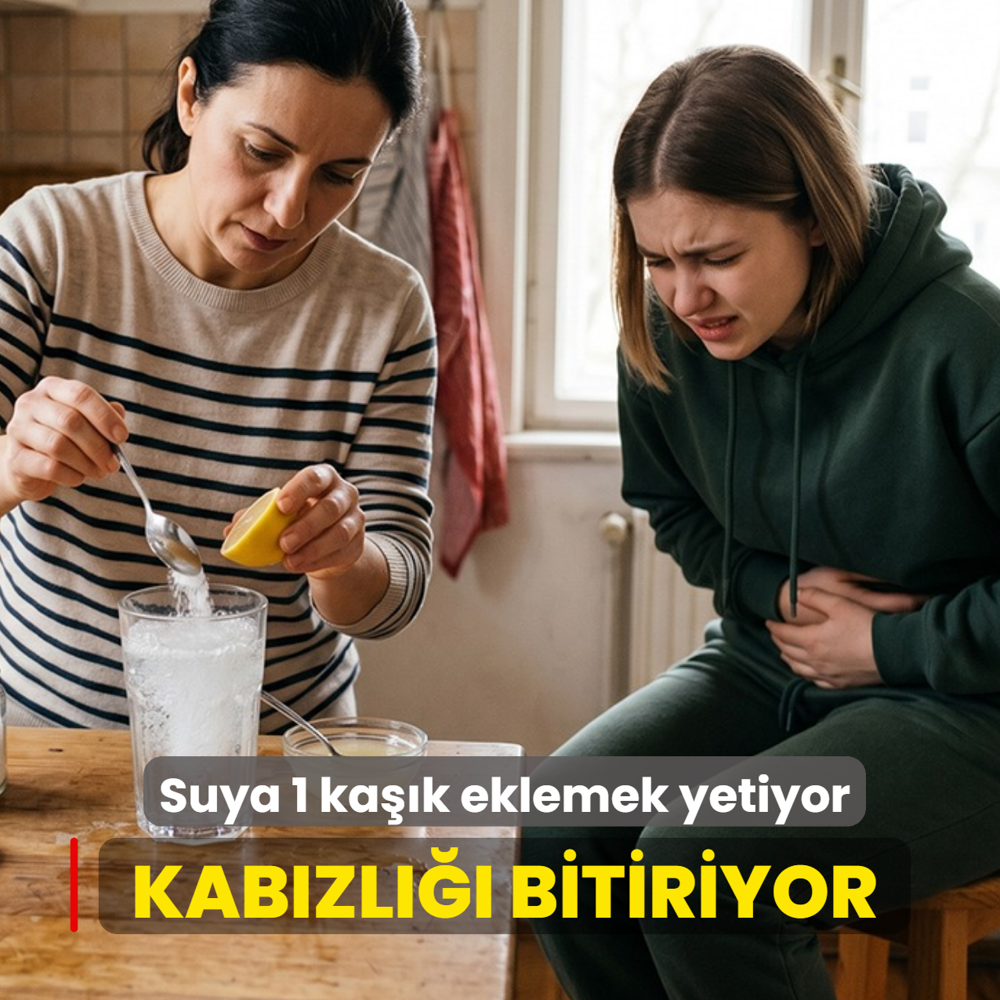 Suya damlat�ld���nda kab�zl�k ilac� oluyor: Ba��rsaklar� temizliyor