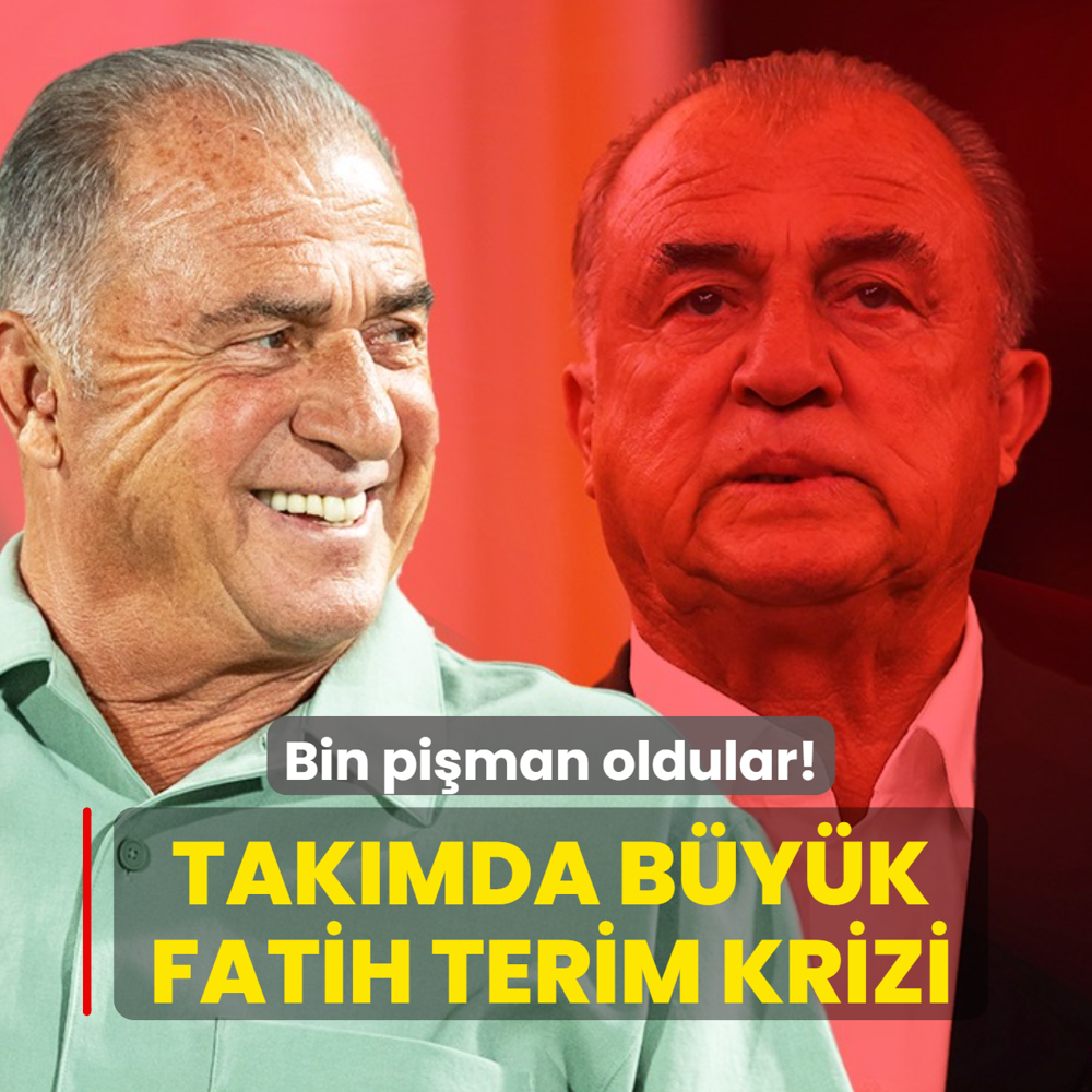 Tak�mda b�y�k Fatih Terim krizi! Bin pi�man oldular