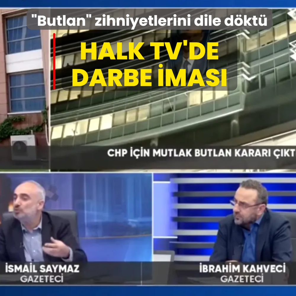 Halk TV'de darbe imas�... �Butlan� karar� zihniyetlerini dile d�kt�