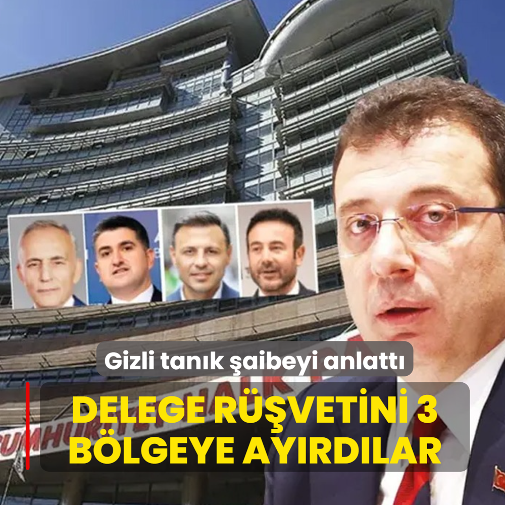 Delege r��vetini 3 b�lgeye ay�rd�lar!