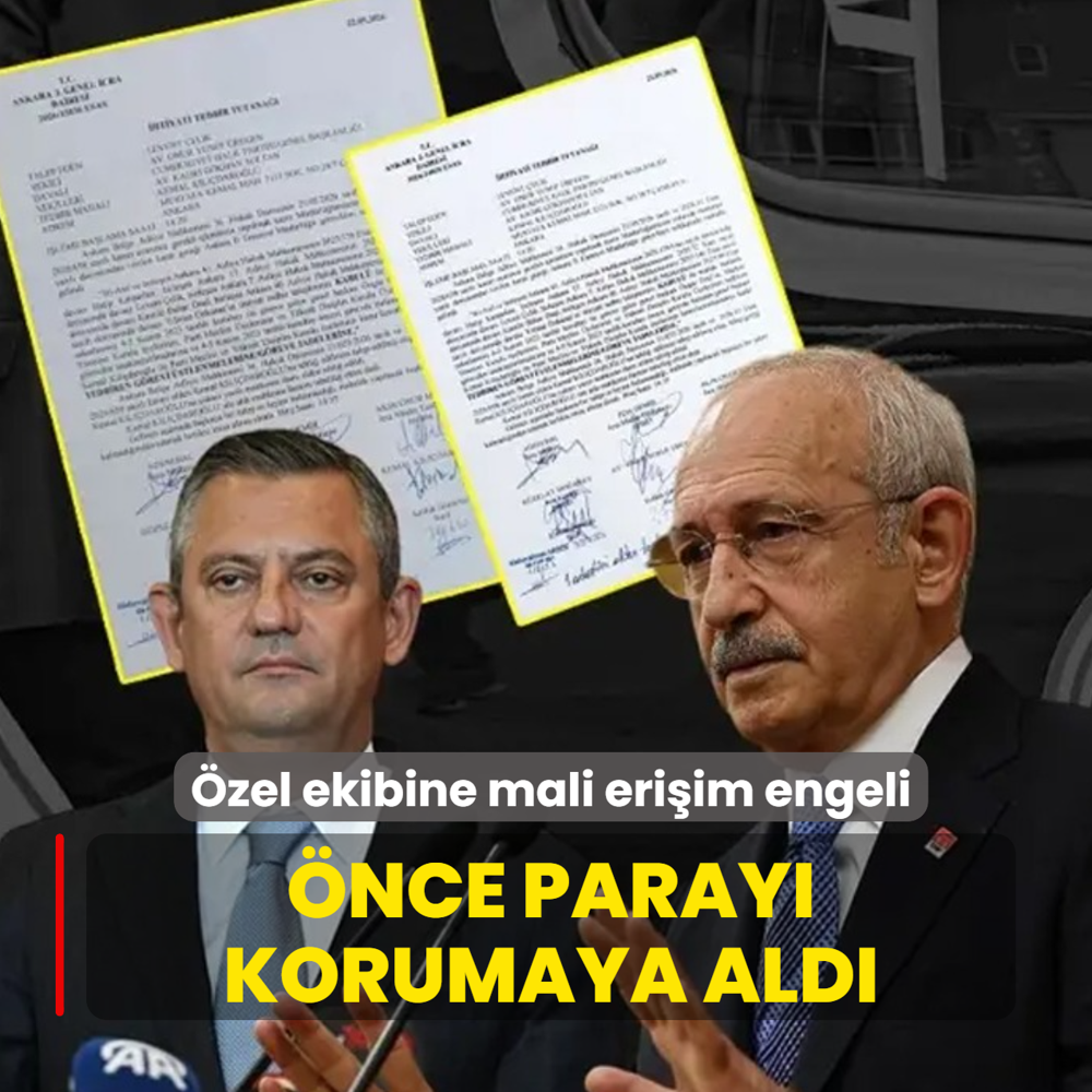 �nce paray� korumaya ald�