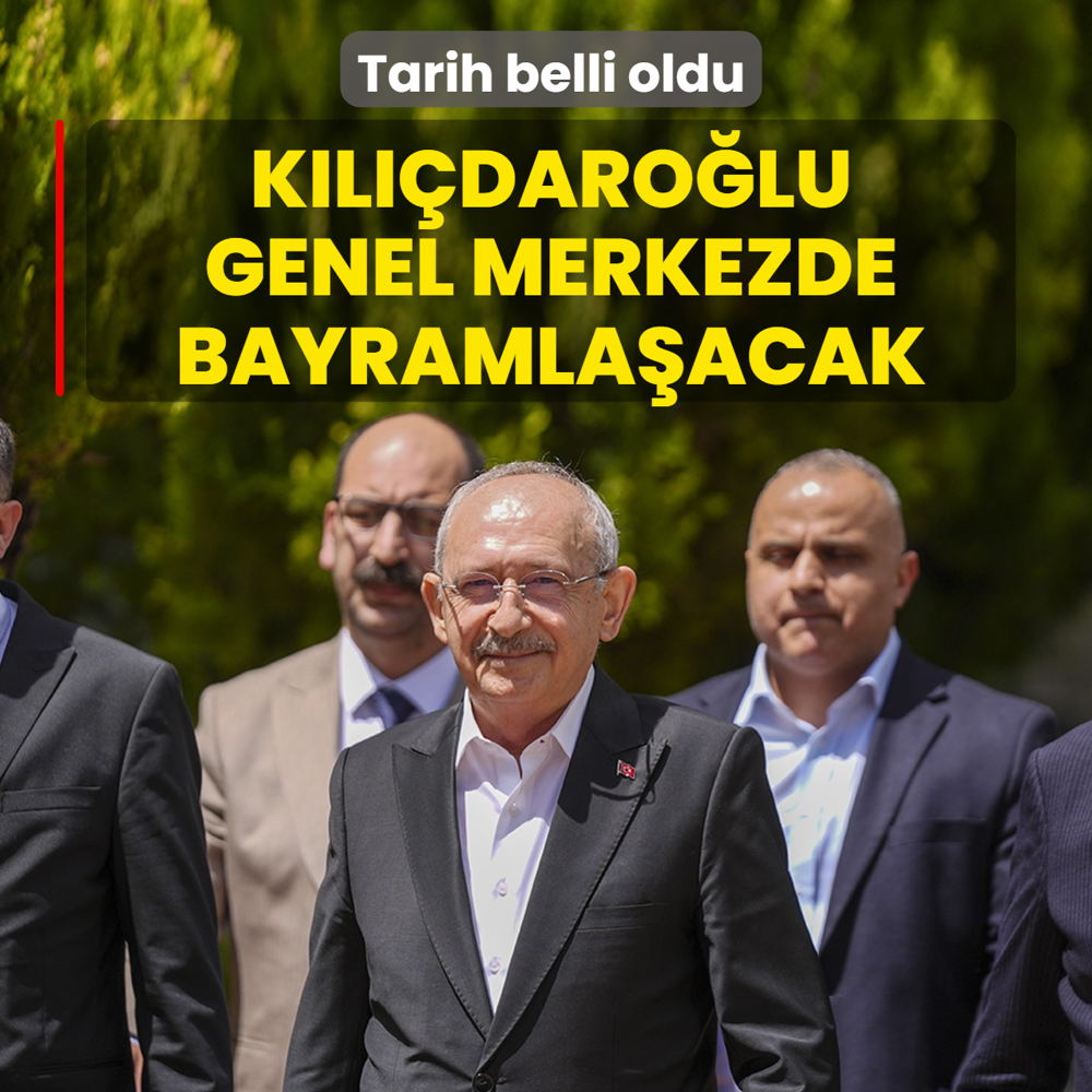 K�l��daro�lu genel merkezde bayramla�acak! Tarih belli oldu