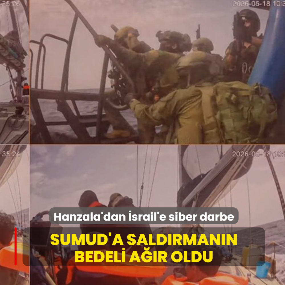 Sumud Filosu'na m�dahalenin bedeli a��r oldu! Hanzala'dan �srail'e siber darbe