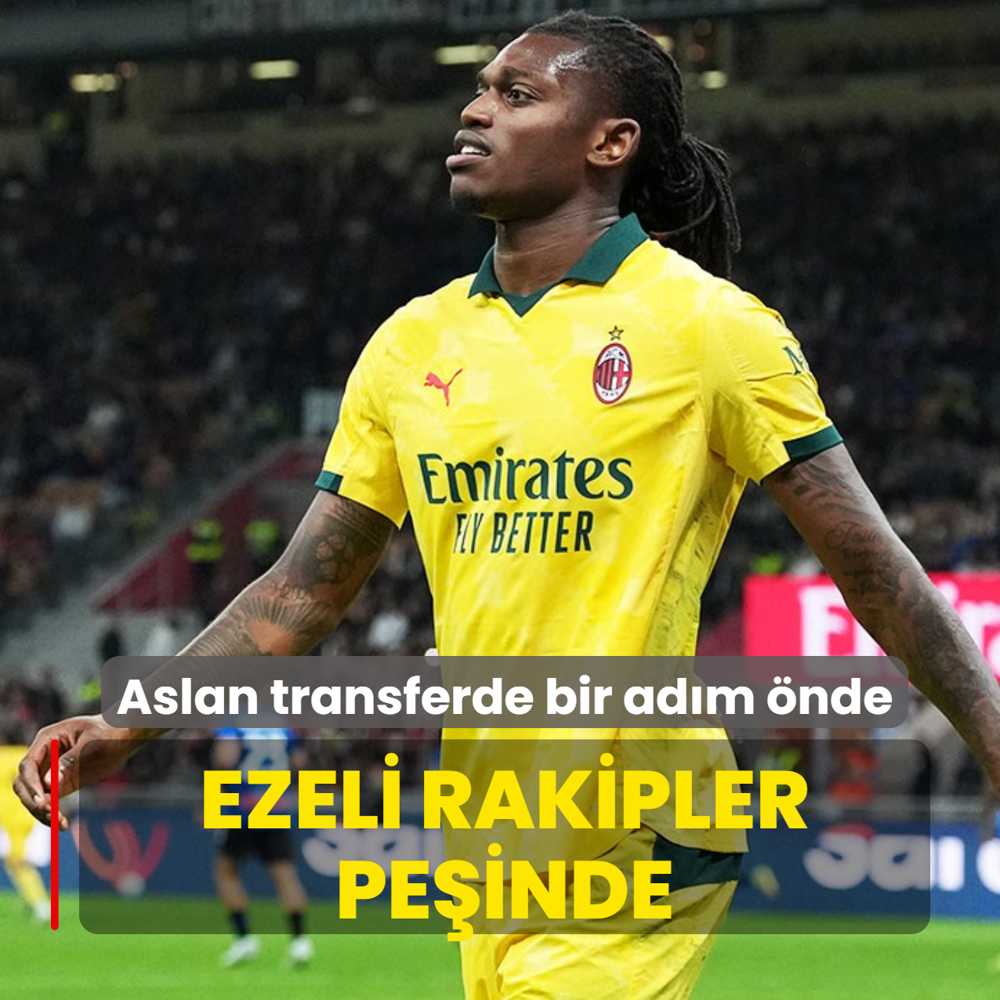 Galatasaray transferde bir ad�m �nde! Ezeli rakipler Rafael Leao'nun pe�inde
