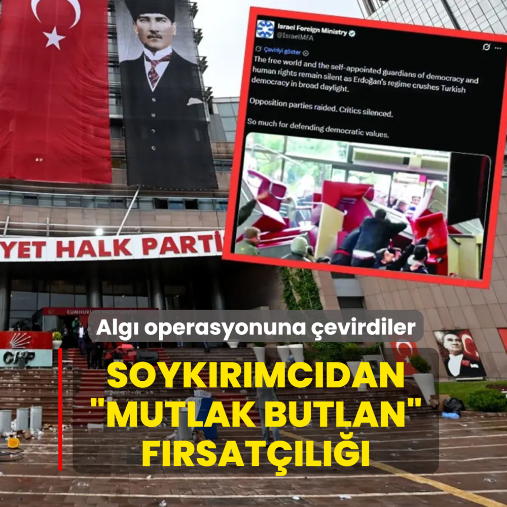 Soyk�r�mc�dan �mutlak butlan� f�rsat��l���! Alg� operasyonuna �evirdiler