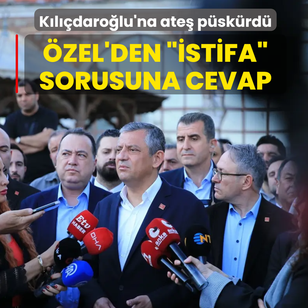 K�l��daro�lu'na ate� p�sk�rd�! �zg�r �zel'den istifa sorusuna cevap