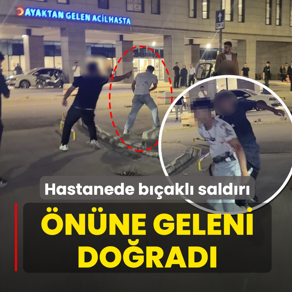 Hastanede b��akl� sald�r�: �n�ne geleni do�rad�