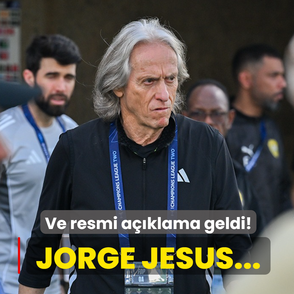 Ve resmi a��klama geldi! Jorge Jesus...
