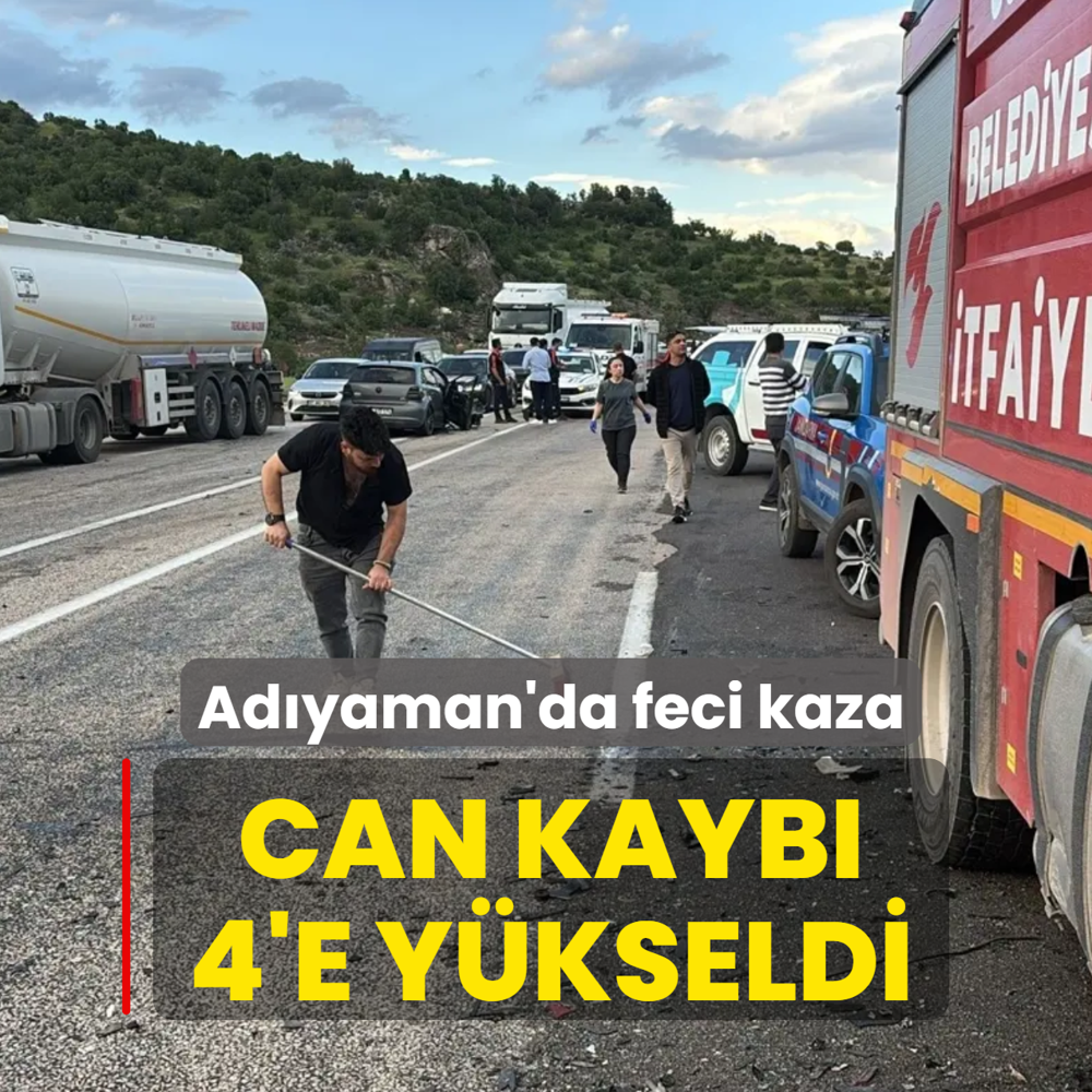 Ad�yaman'da feci kaza: Can kayb� 4'e y�kseldi