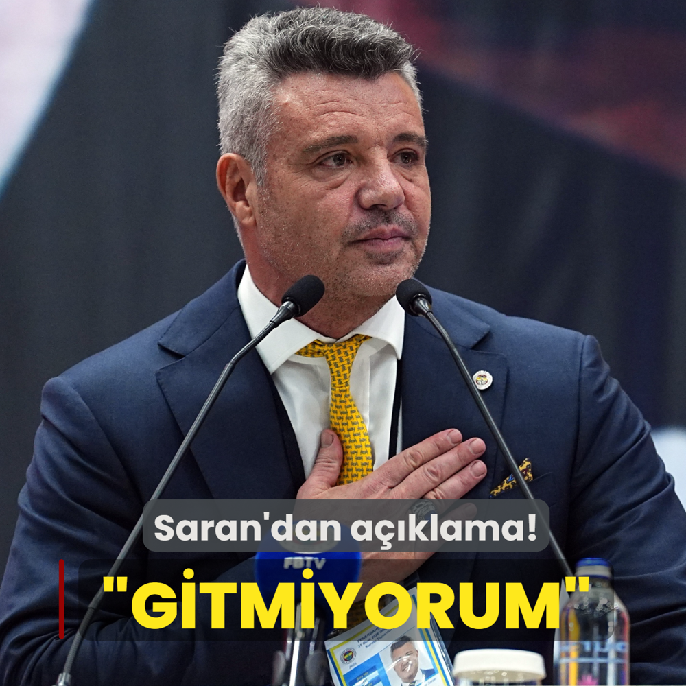 Sadettin Saran'dan a��klama! �Bir yere gitmiyorum�