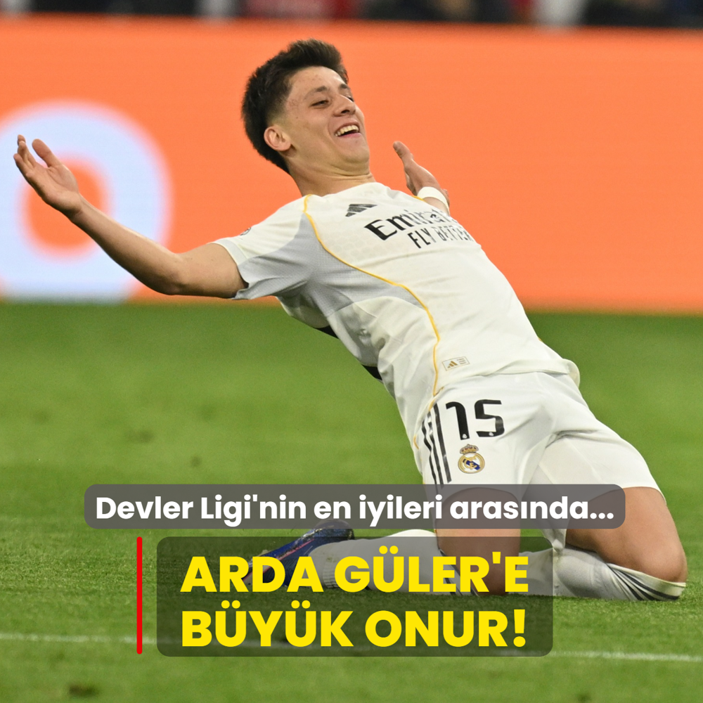 Arda G�ler'e b�y�k onur! Devler Ligi'nin en iyileri aras�nda...
