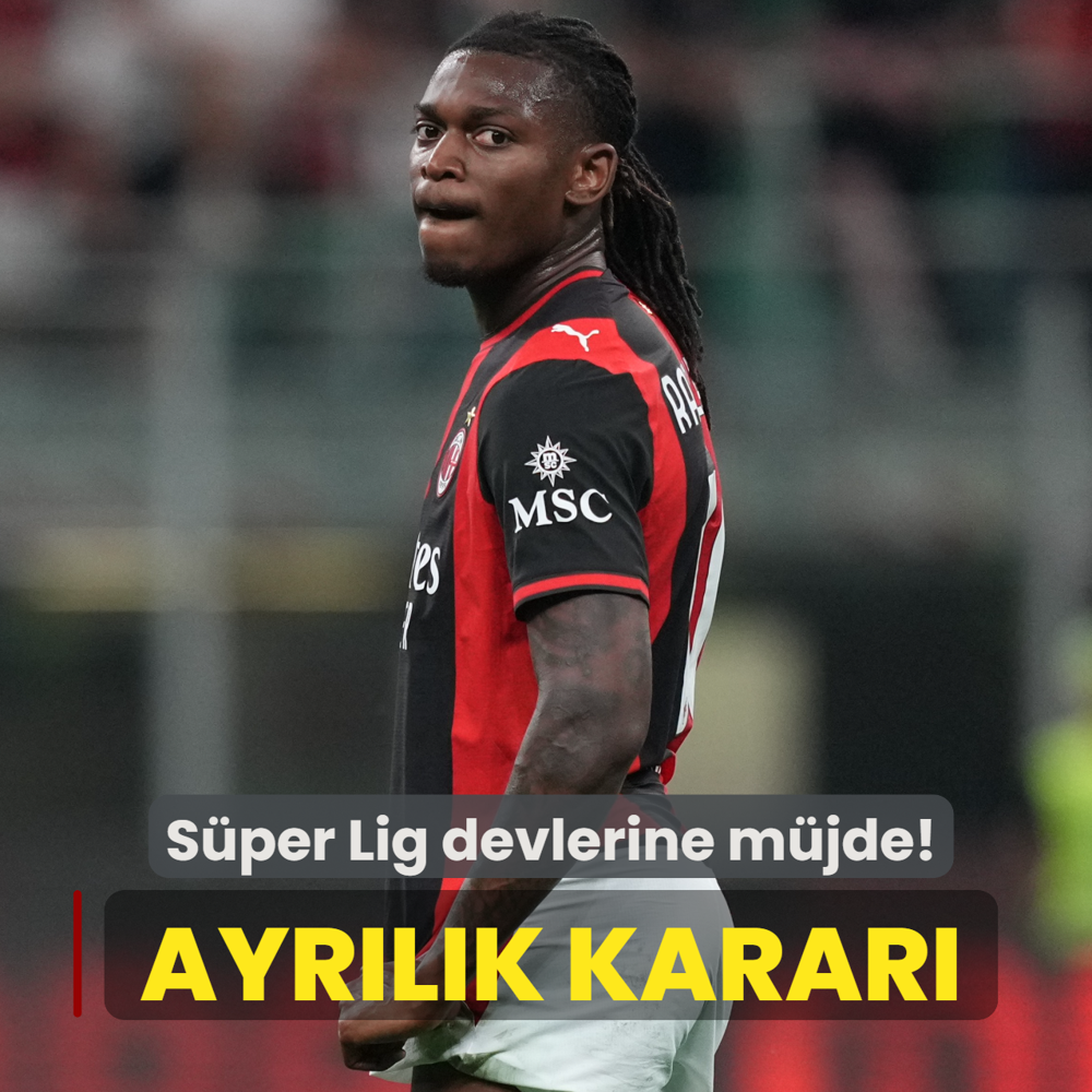 Fenerbah�e ve Galatasaray'a m�jde! Rafael Leao'dan ayr�l�k karar�