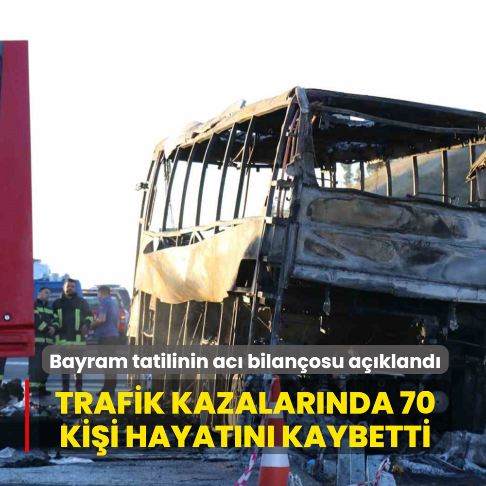 Bayram tatilinin ac� bilan�osu a��kland�: Trafik kazalar�nda 70 ki�i hayat�n� kaybetti