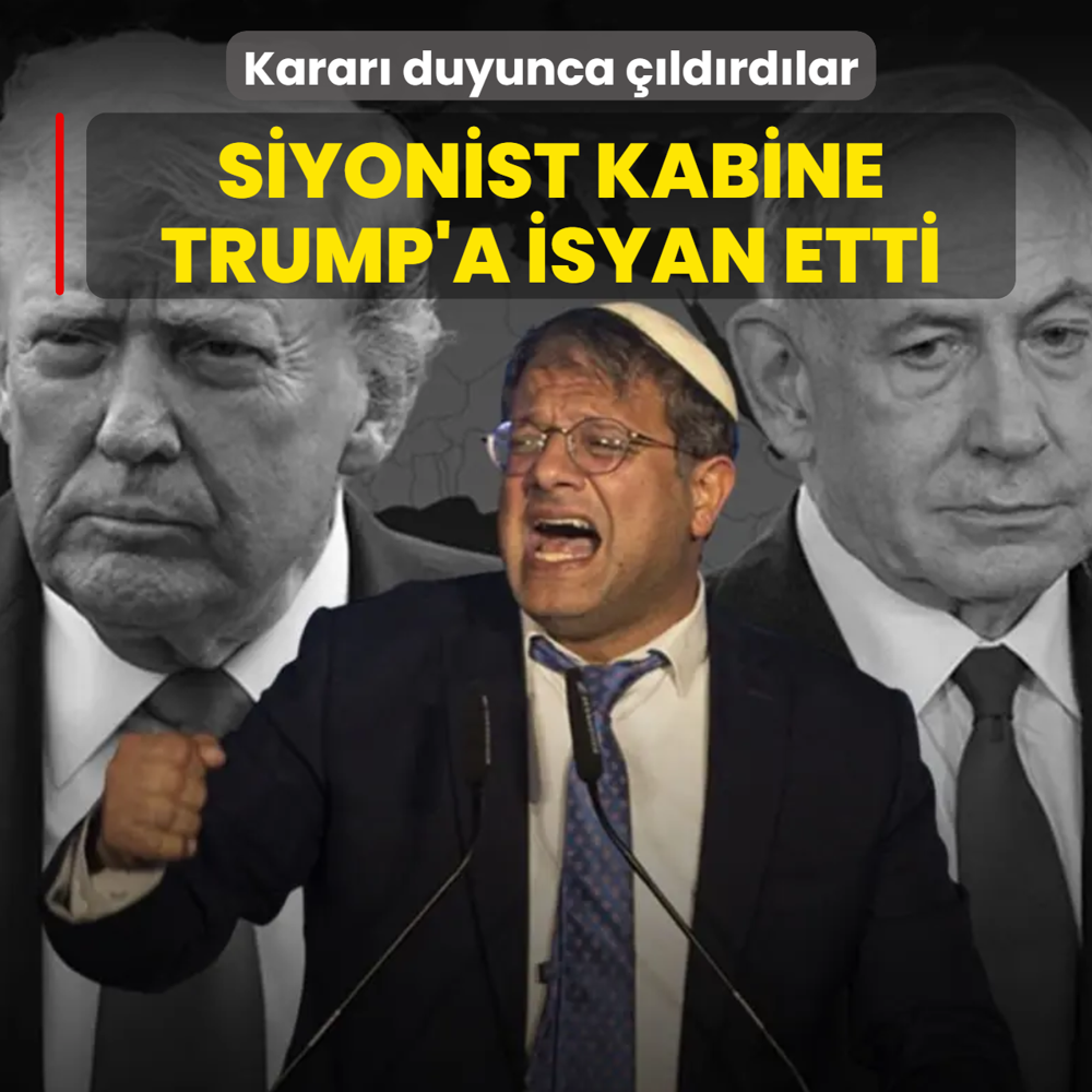 Trump'�n durun �a�r�s�n� duyunca ��ld�rd�lar! Siyonist kabine ABD'ye isyan etti