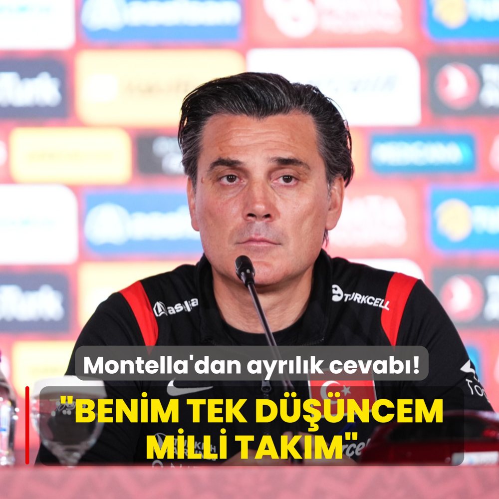 Vincenzo Montella'dan ayr�l�k sorusuna yan�t! �Benim tek d���ncem milli tak�m�