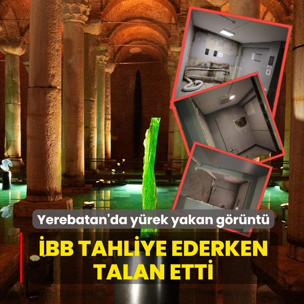 �BB tahliye ederken talan etti! Yerebatan Sarn�c� onar�l�yor