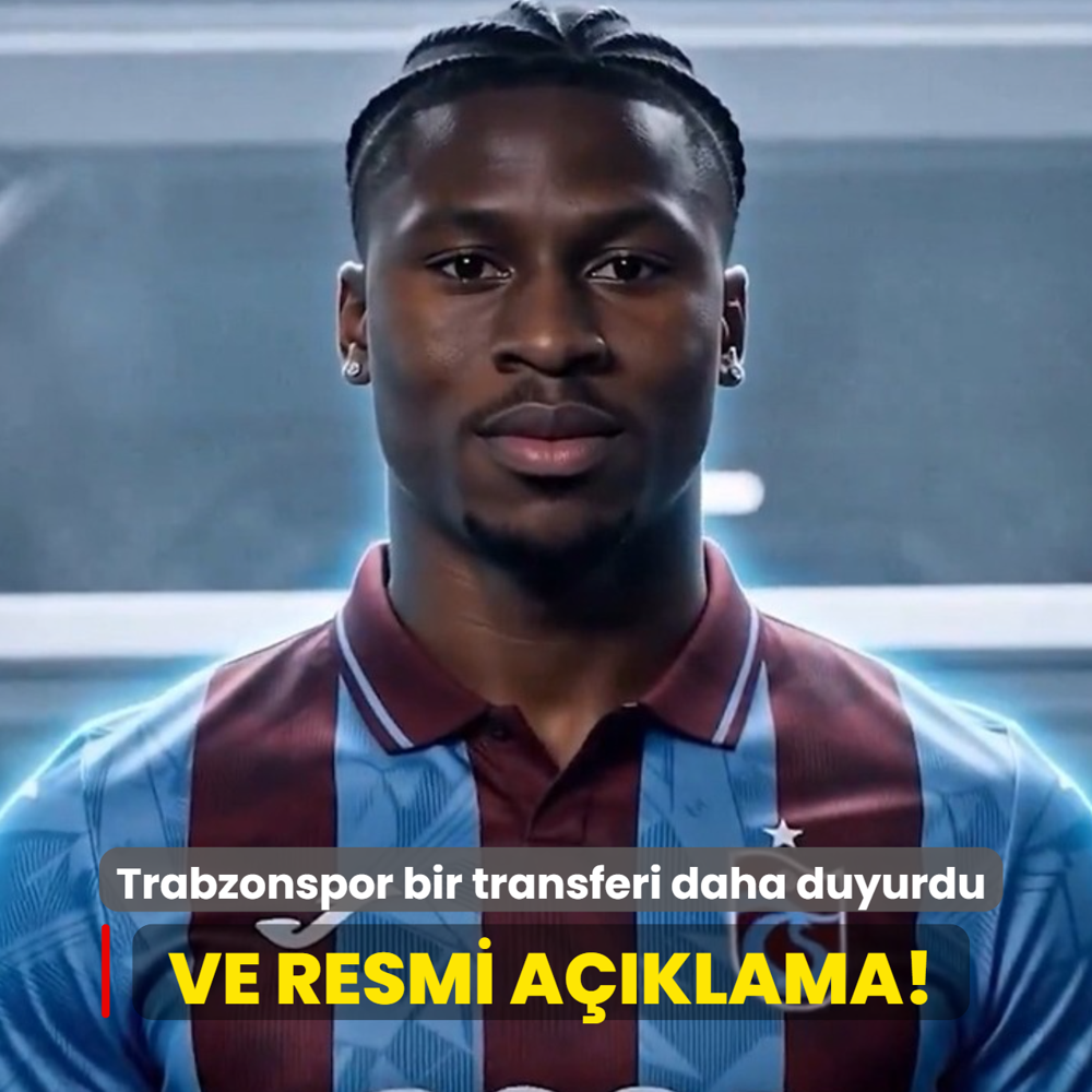 Ve resmi a��klama! Trabzonspor bir transferi daha duyurdu