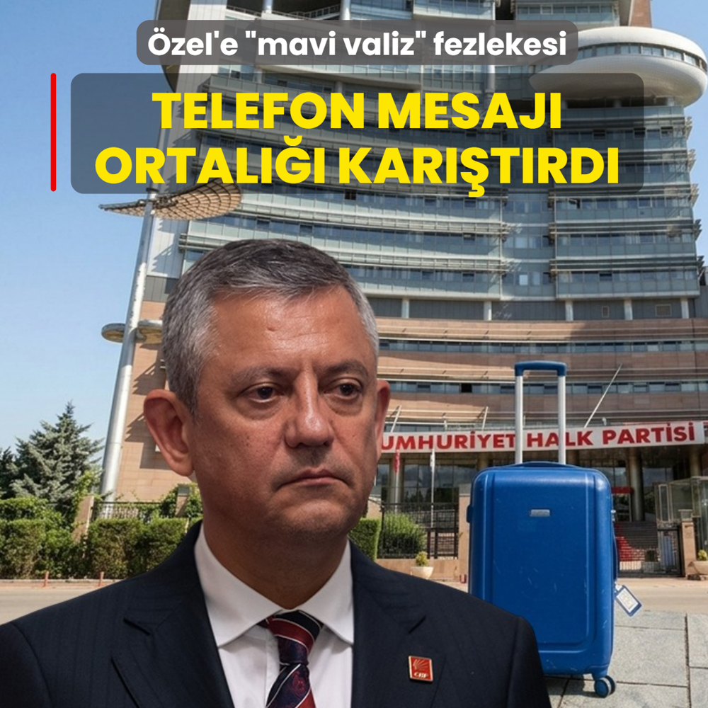 �zel'e �mavi valiz� fezlekesi! Telefon mesaj� ortal��� kar��t�rd�