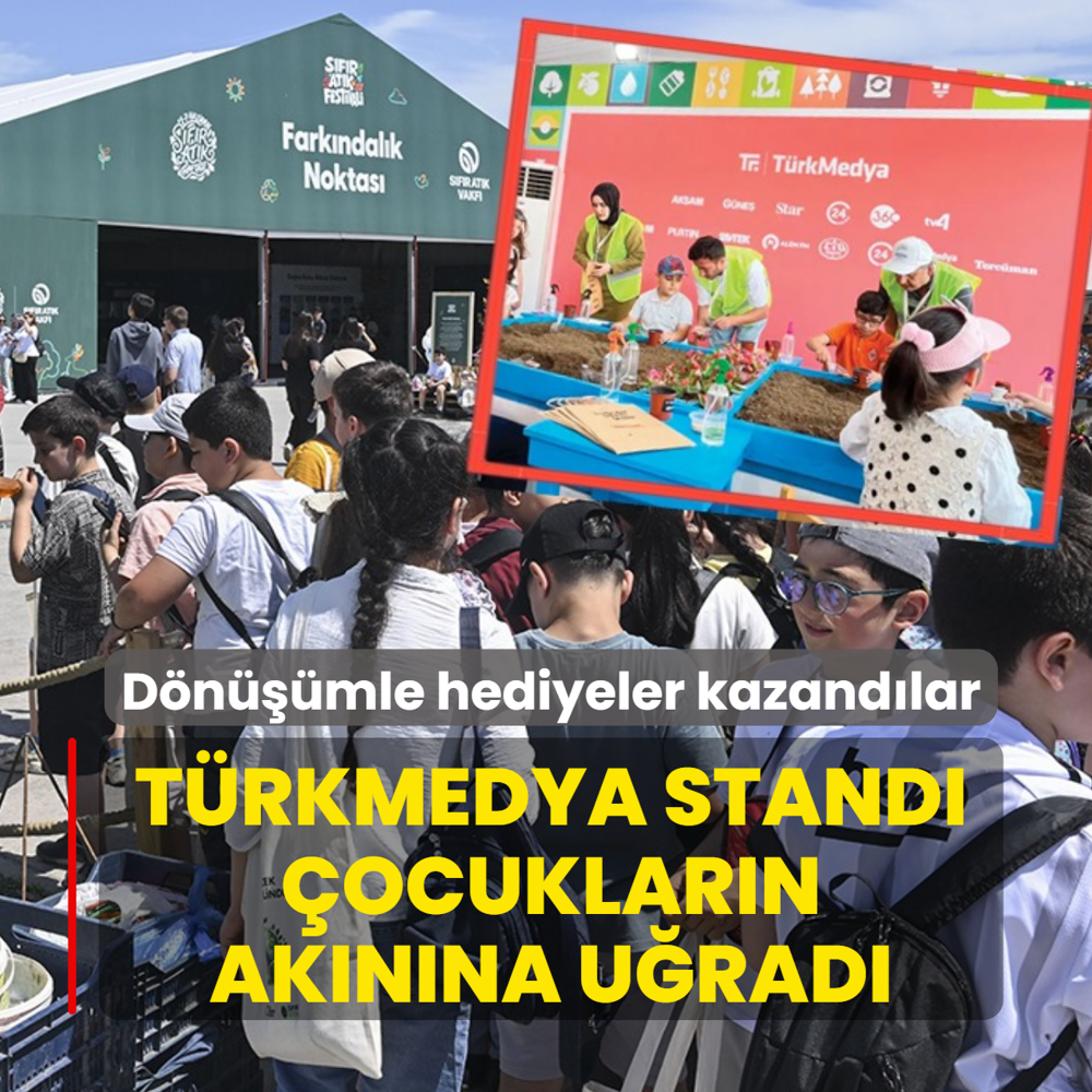 T�rkMedya stand� �ocuklar�n ak�n�na u�rad�! D�n���mle hediyeler kazand�lar