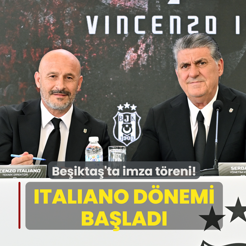 Be�ikta�'ta imza t�reni! Vincenzo Italiano d�nemi ba�lad�