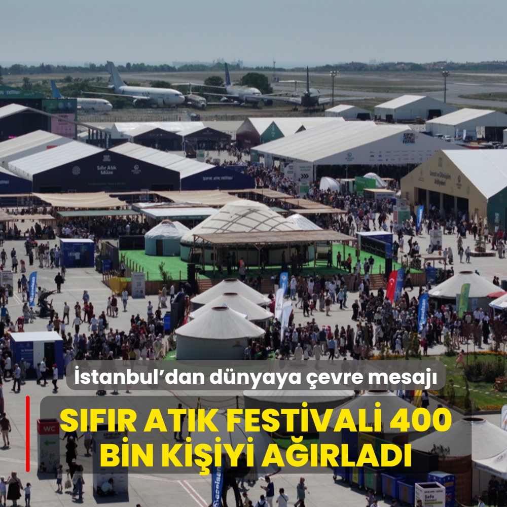 �stanbul'dan d�nyaya �evre mesaj�.. S�f�r At�k Festivali 400 bin ki�iyi a��rlad�
