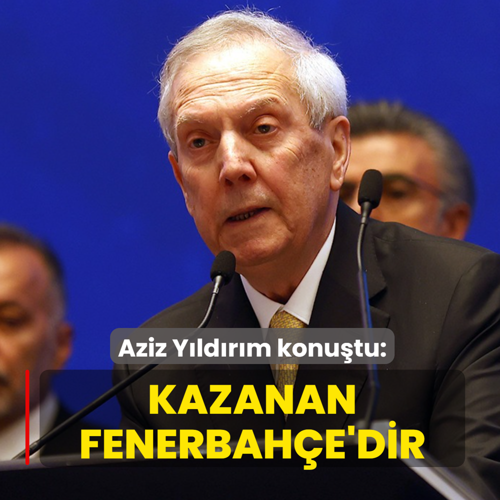 Aziz Y�ld�r�m konu�tu! �Kazanan Fenerbah�e'dir�