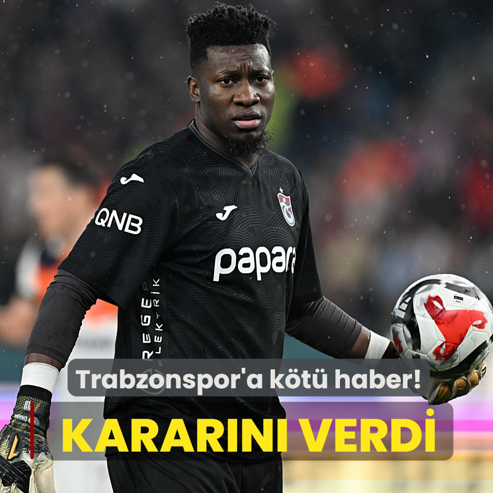 Andre Onana karar�n� verdi! Trabzonspor'a k�t� haber