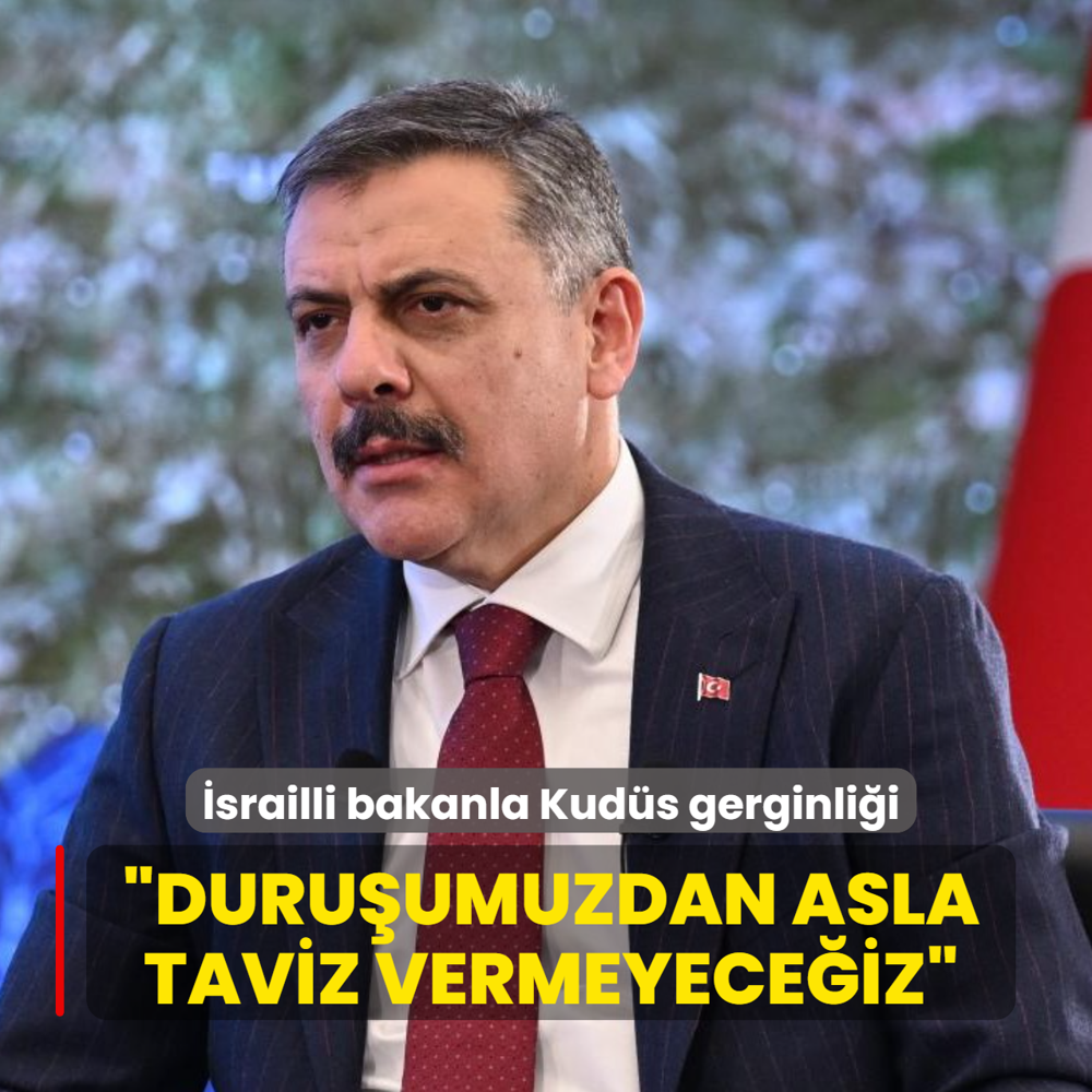 �srailli bakanla Kud�s gerginli�i... Bakan �ift�i: Duru�umuzdan asla taviz vermeyece�iz