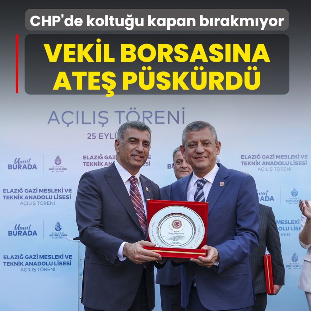 CHP'de koltu�u kapan b�rakm�yor! Partisindeki vekil borsas�na ate� p�sk�rd�