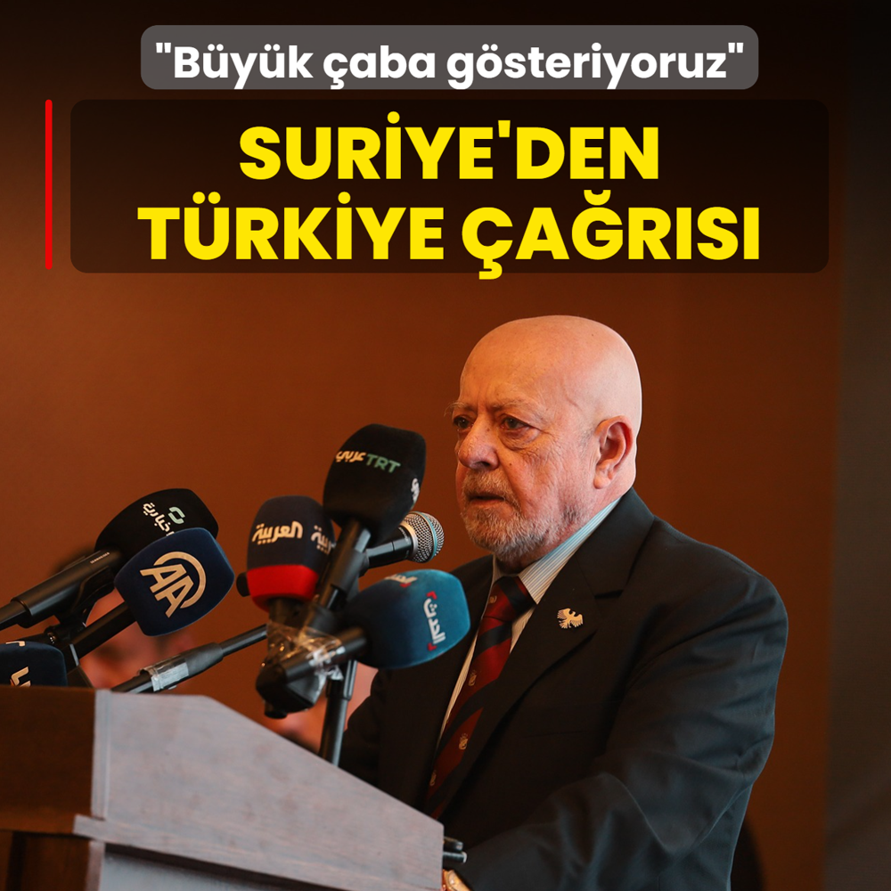 Suriye'den T�rkiye �a�r�s�: Kurulmas� i�in �aba g�steriyoruz