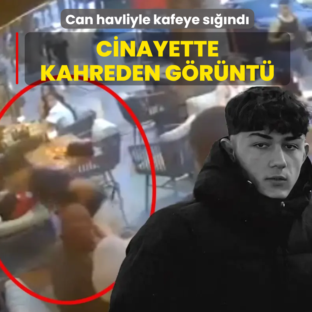 Can havliyle kafeye s���nd�! Cinayette kahreden g�r�nt�