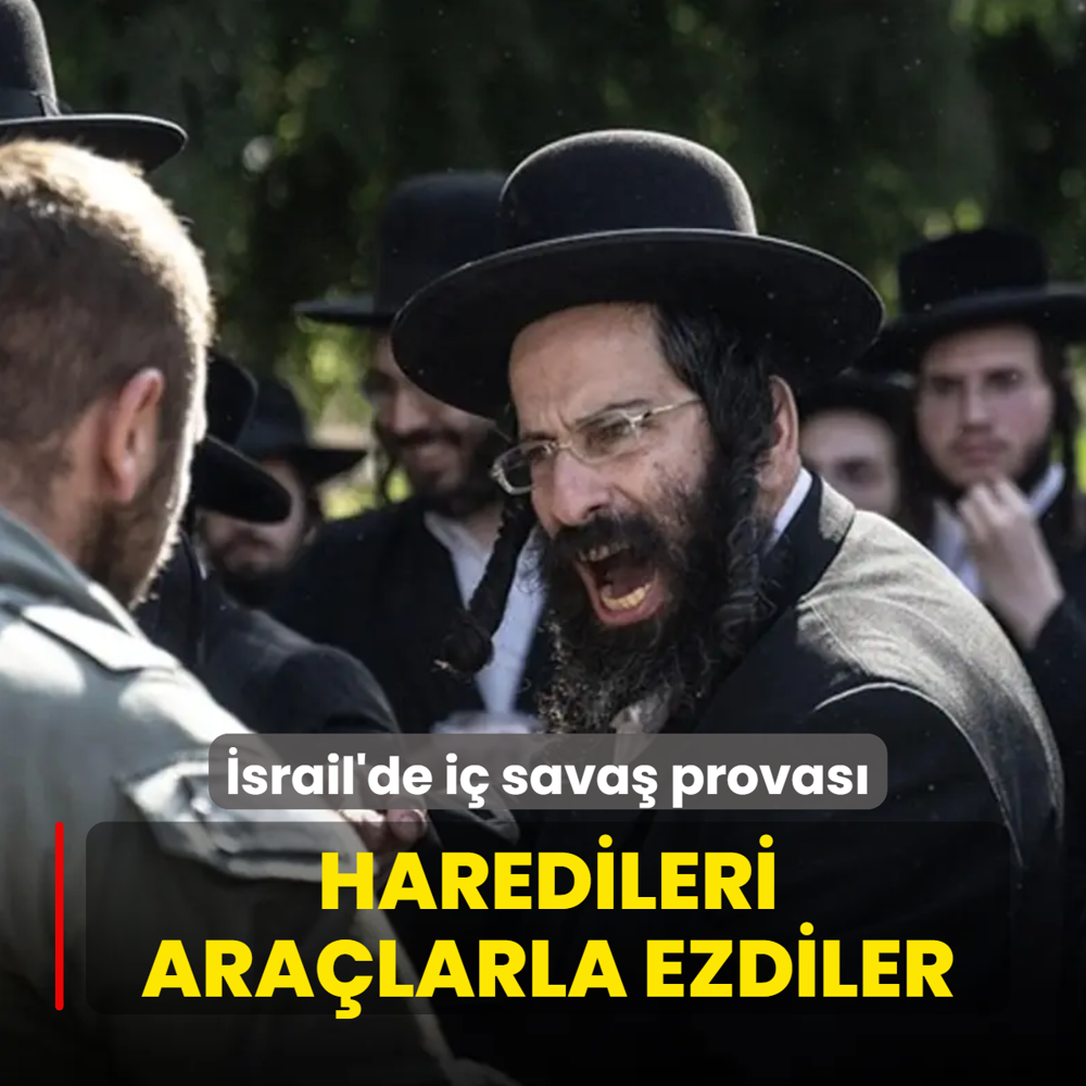 �srail'de i� sava� provas�: Caddeler kapand�, ara�lar protestocular� ezdi