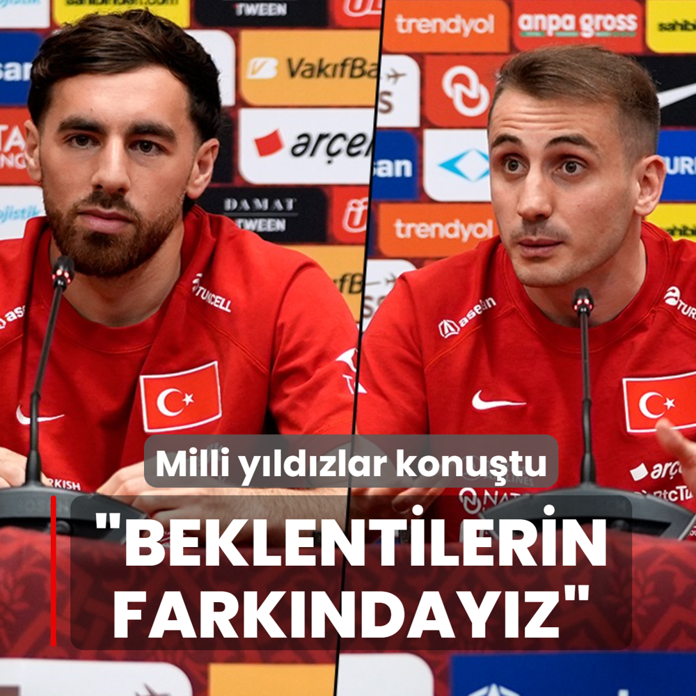 Milli y�ld�zlar konu�tu! �Taraftar�m�z�n beklentilerinin fark�nday�z�