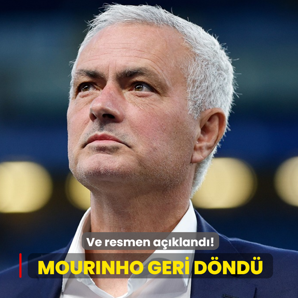 Ve resmen a��kland�! Jose Mourinho geri d�nd�