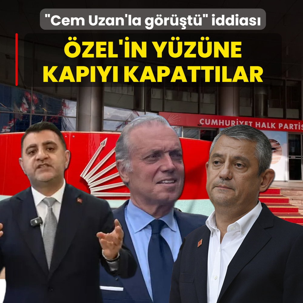 Cem Uzan'la g�r��t� iddias�! �zel'in y�z�ne kap�y� kapatt�lar: �nce aklan�n
