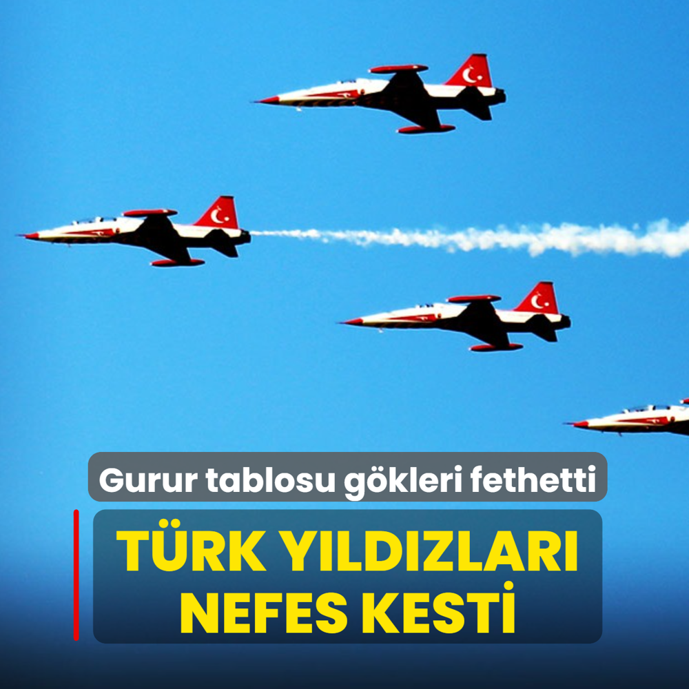 Gurur tablosu g�kleri fethetti: T�rk Y�ld�zlar� provada bile nefesleri kesti