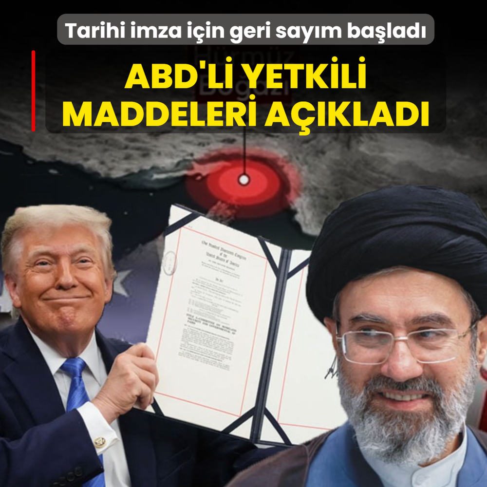 Tarihi imza i�in geri say�m ba�lad�: ABD'li yetkili anla�man�n maddelerini a��klad�