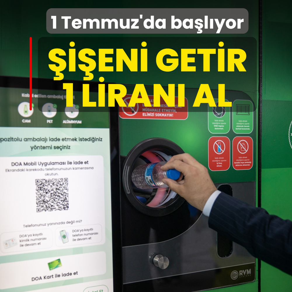 �i�eni getir 1 liran� al! 1 Temmuz'da t�m T�rkiye'de ba�l�yor