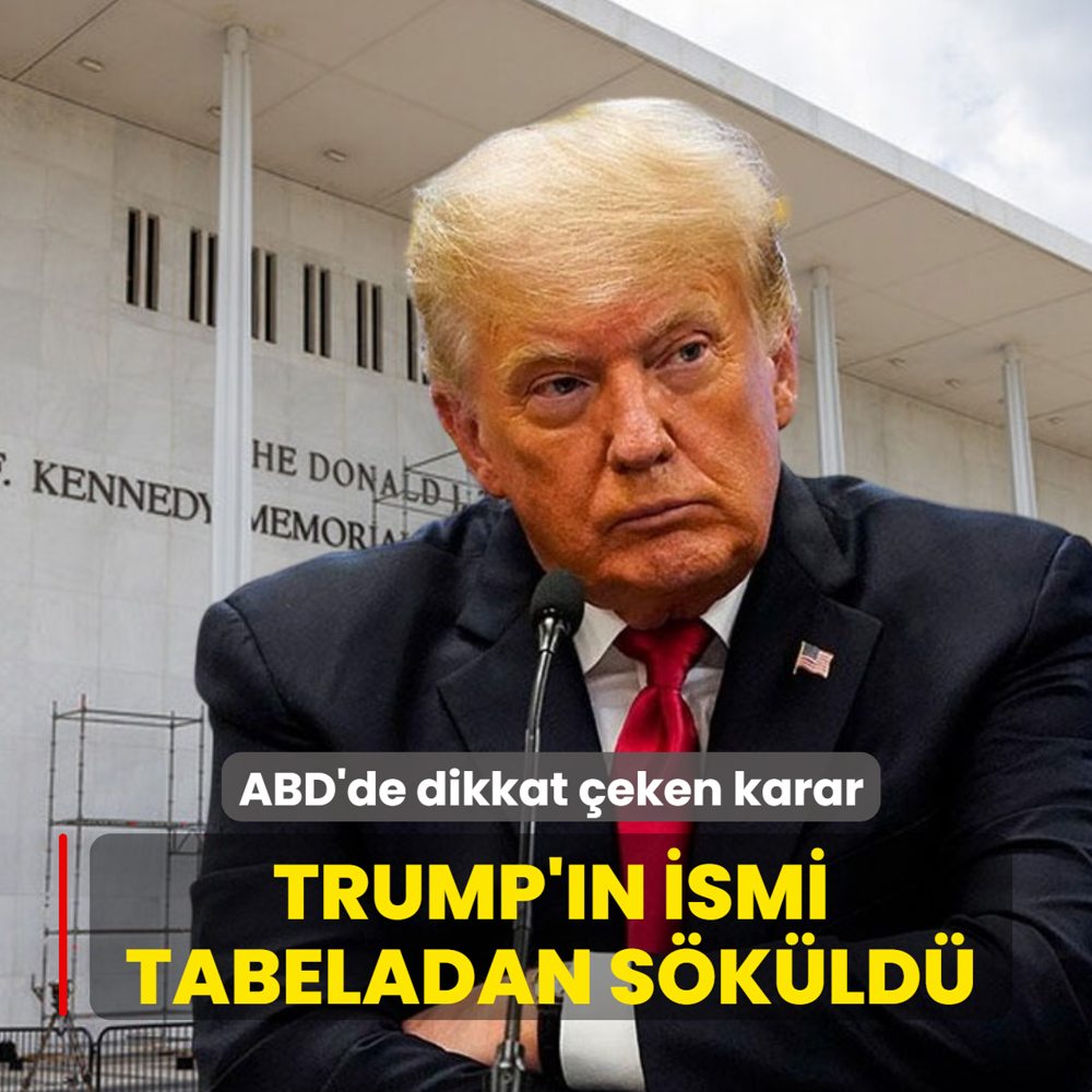 ABD'de dikkat �eken karar! Trump'�n ismi tabeladan s�k�ld�