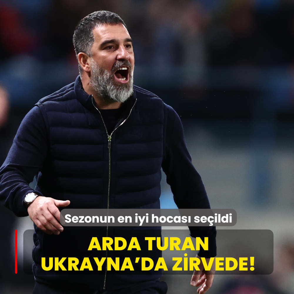 Arda Turan Ukrayna'da zirvede! Sezonun en iyi hocas� se�ildi