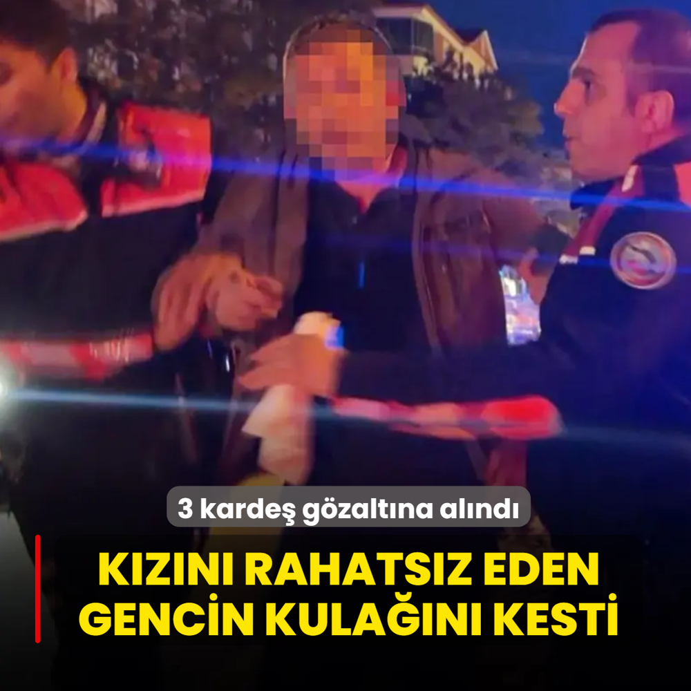 K�z babas� h�nc�n� sokakta ald�: Taciz etti�i iddia edilen gencin kula��n� kesti