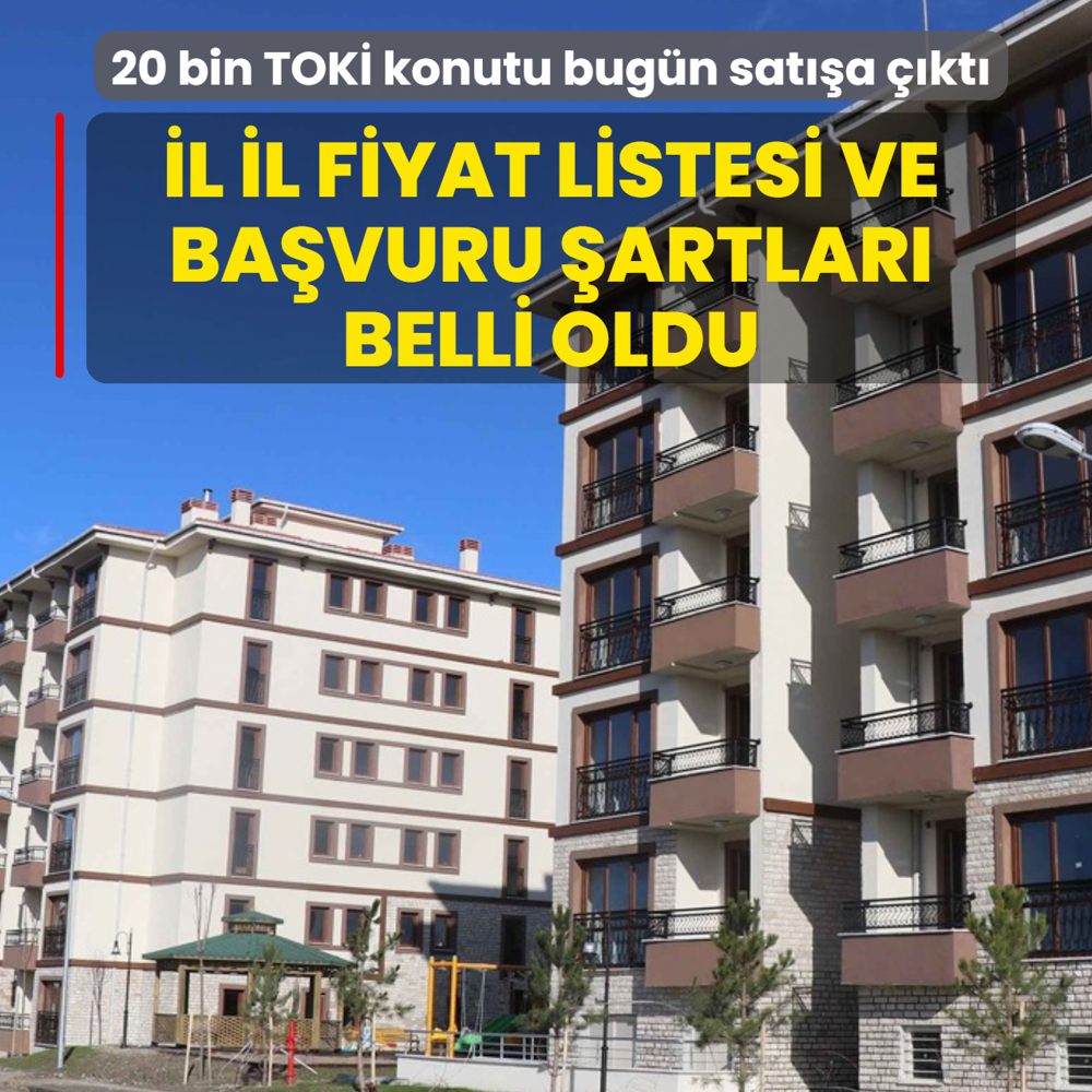 20 bin TOK� konutu bug�n sat��a ��kt�