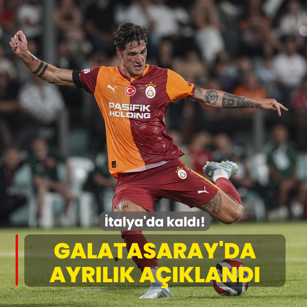 Galatasaray'da ayr�l�k a��kland�! �talya'da kald�