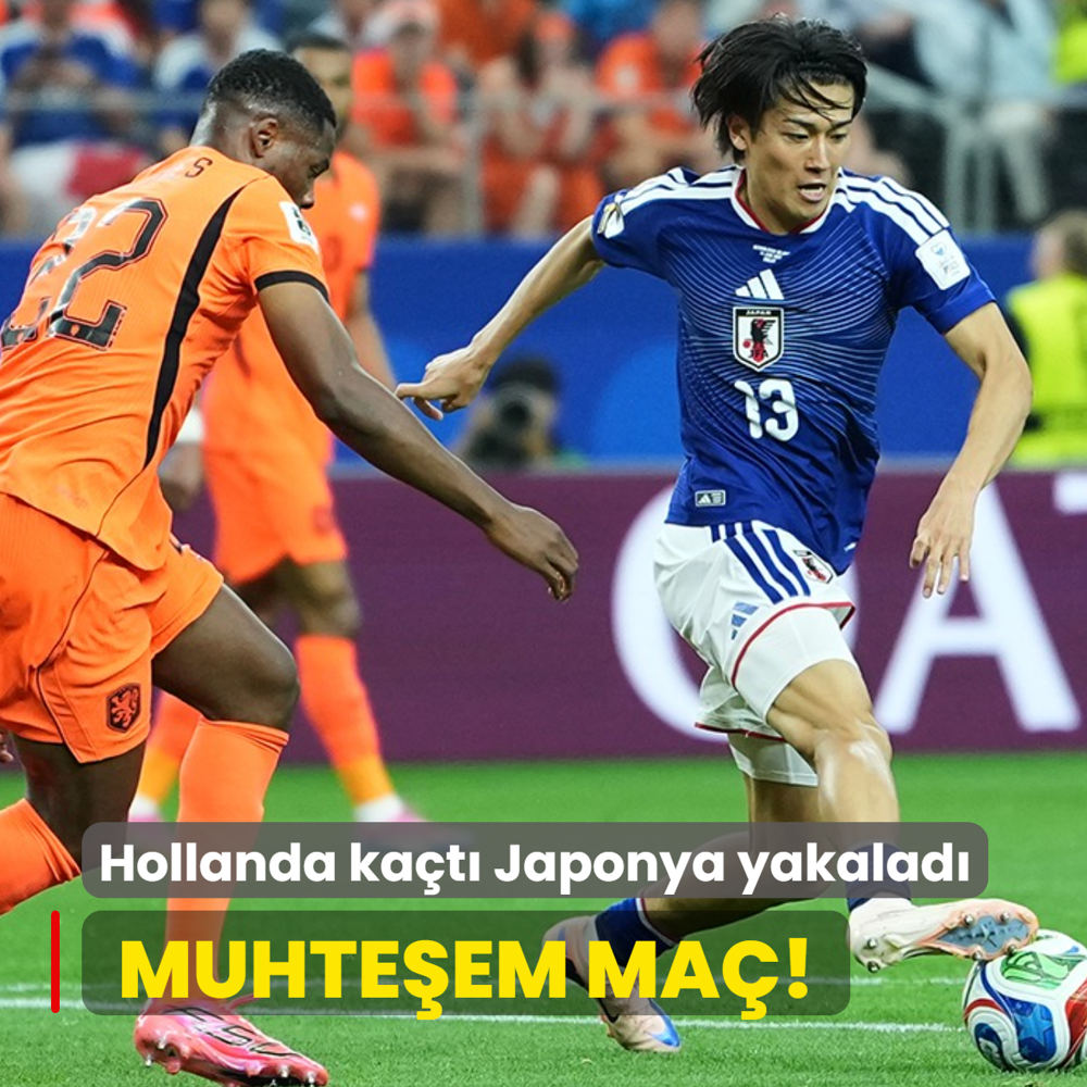 Muhte�em ma�! Hollanda ka�t� Japonya yakalad�
