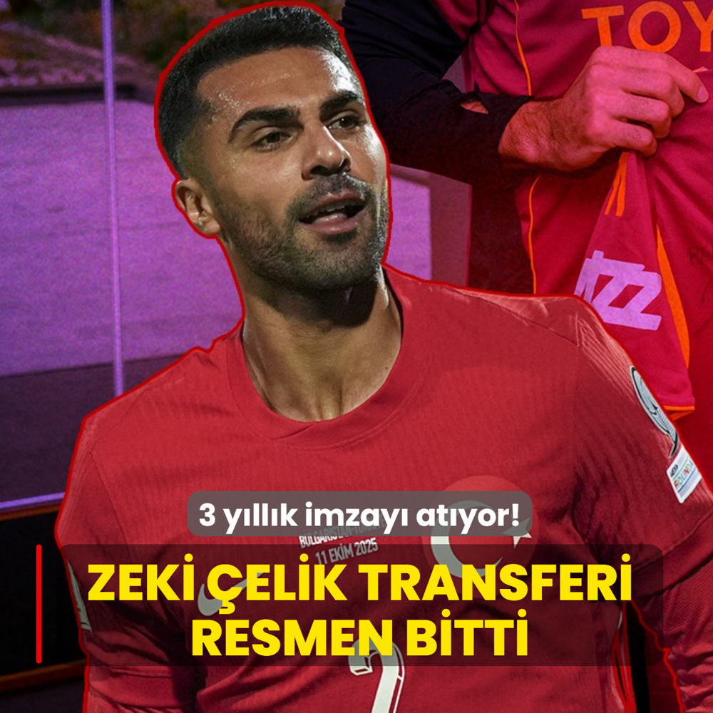 Zeki �elik transferi resmen bitti! 3 y�ll�k imzay� at�yor