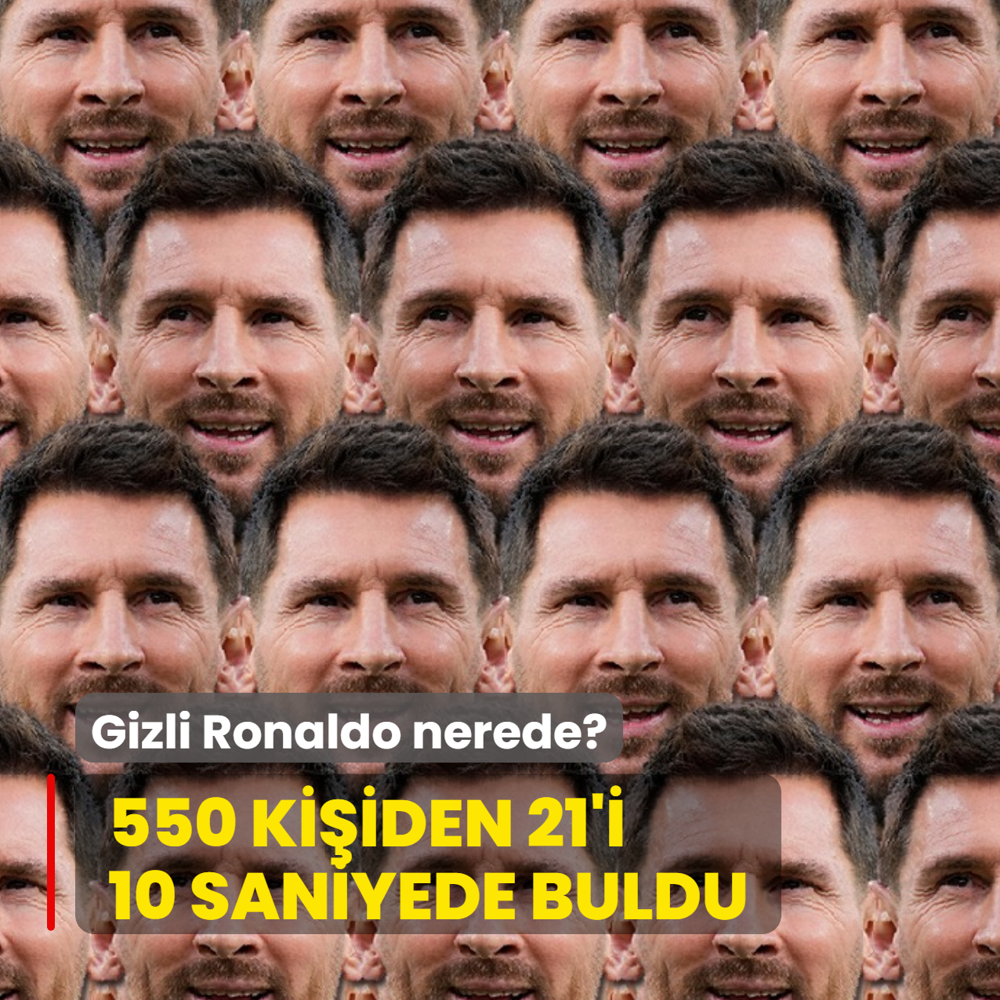Lionel Messi'den �ok var! Gizli Cristiano Ronaldo nerede? Futbol tutkunlar� bile �a��rd�